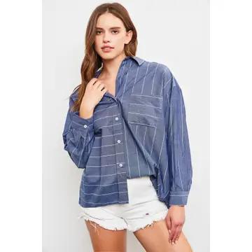 Indigo One Pocket Top