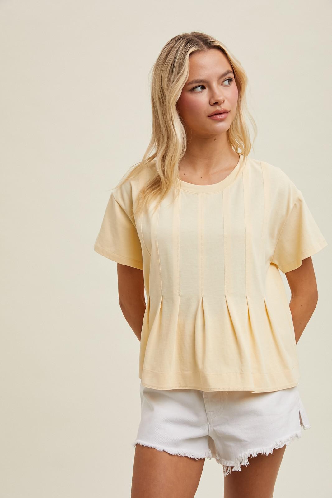 Butter Pleated Knit Top