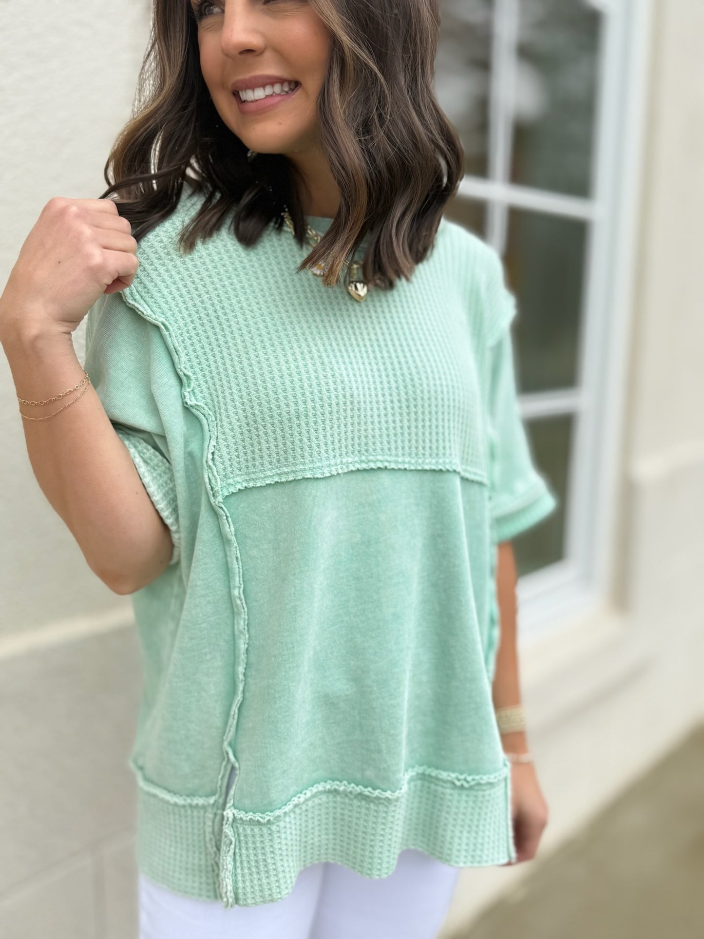 Atlantis Green Terry Knit Shirt