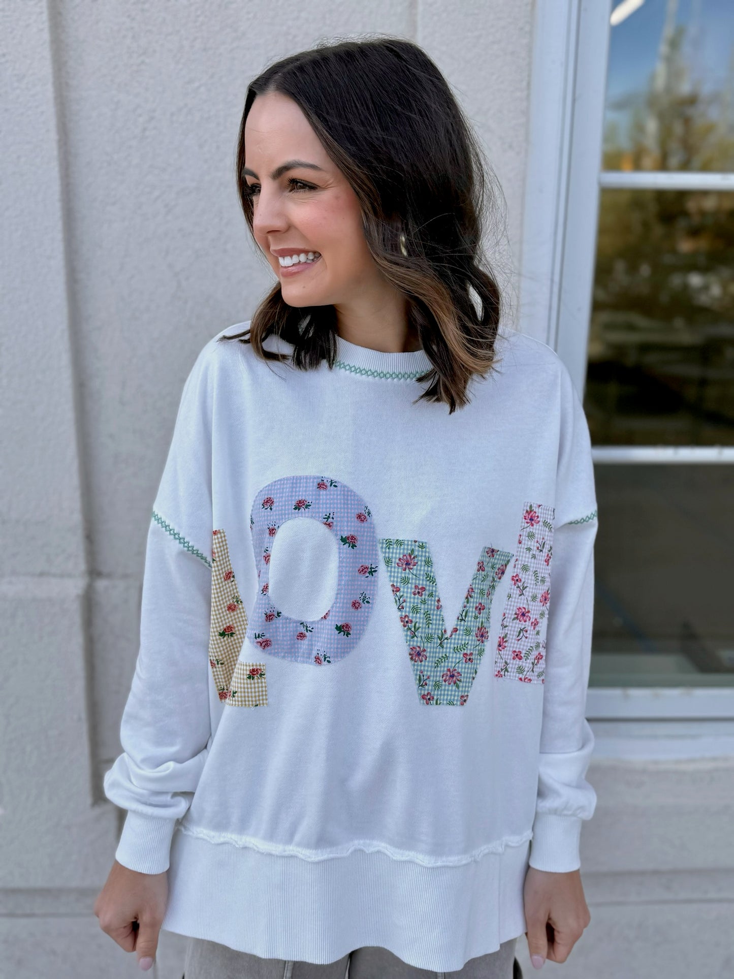 LOVE Patch Sweatshirt