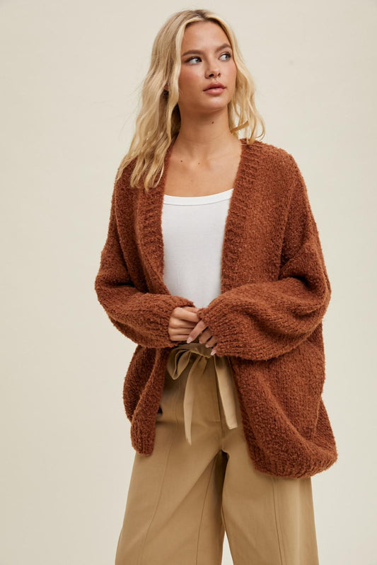 Brick Brushed Cardigan